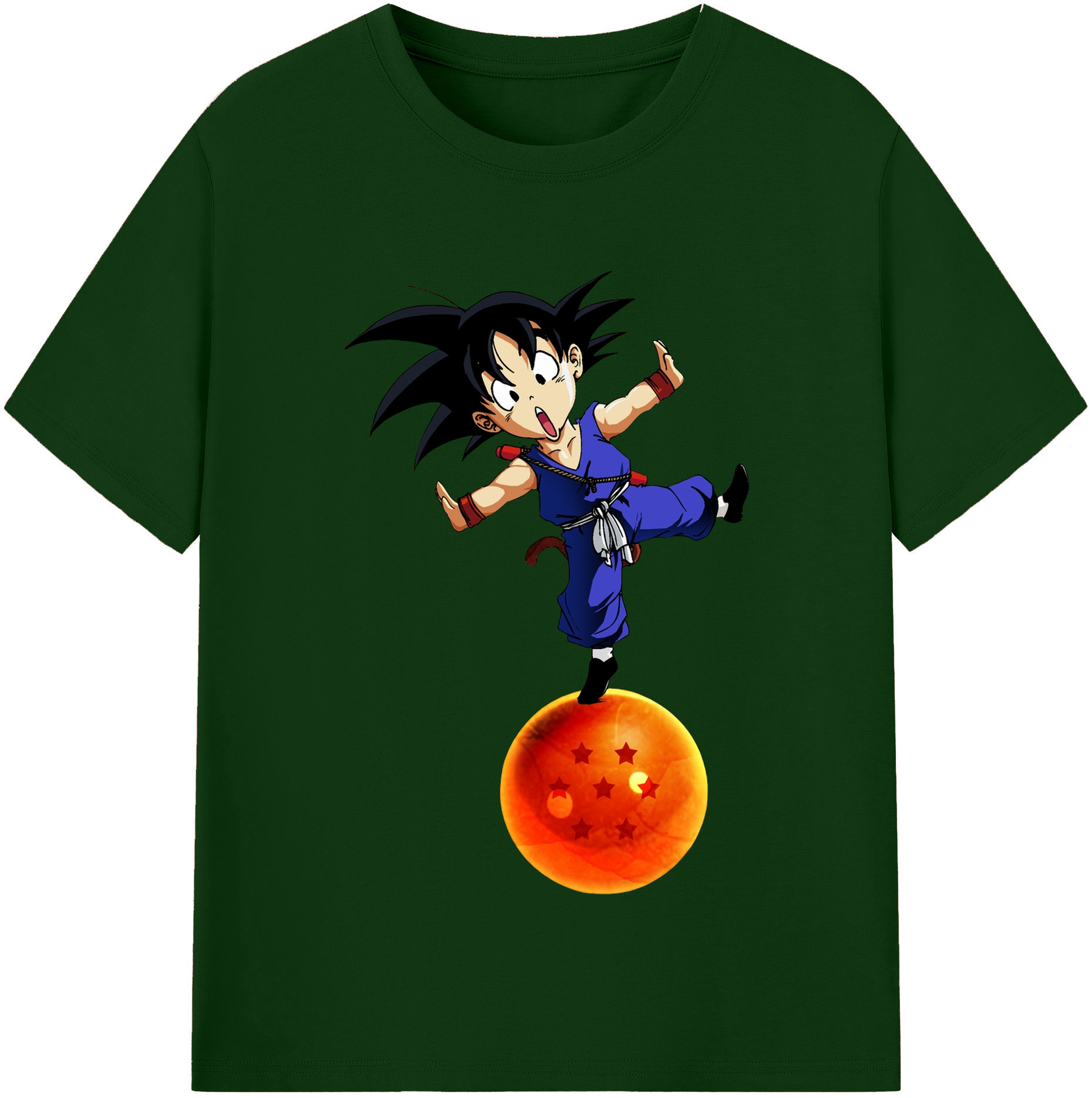 （画像用） ドラゴンボール 孫悟空（そん ごくう）Son Goku カカロット DRAGON BALL Kakarotto 綿100％半袖Tシャツ（フロントプリント）